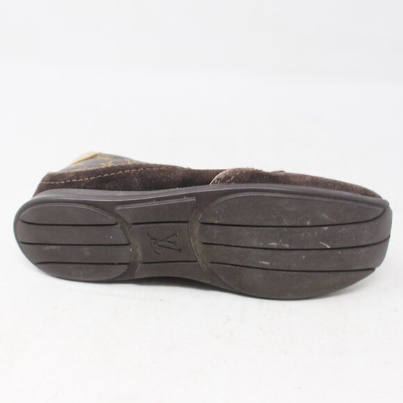 Louis Vuitton #HPDNH3 Kids Low Top Monogram Sneakers Size 27 - Picture 7 of 9